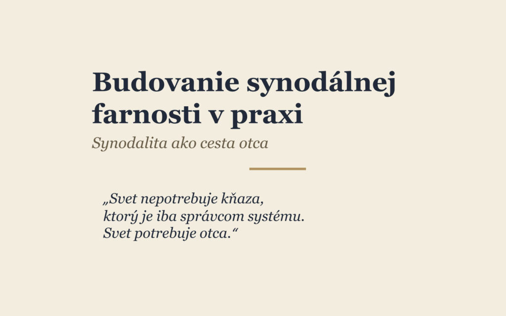 Pozvánka na kurz pre kňazov