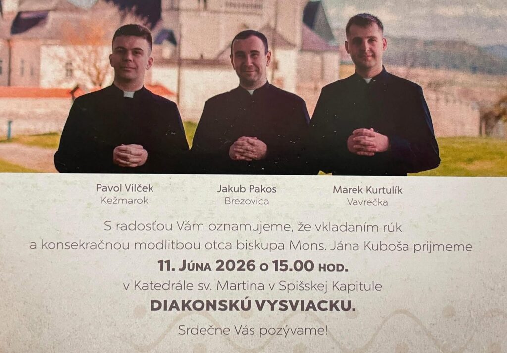 Priamy prenos diakonskej vysviacky